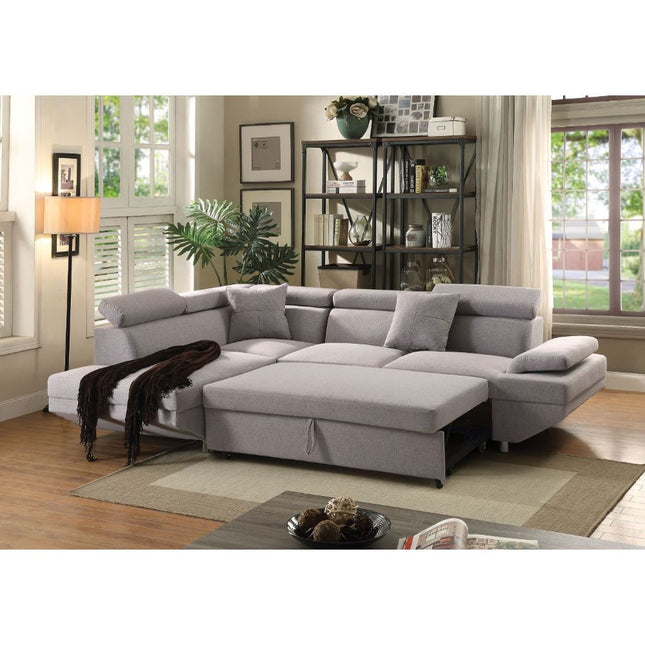 Jemima - Sectional Sofa - Gray Fabric - Tony's Home Furnishings