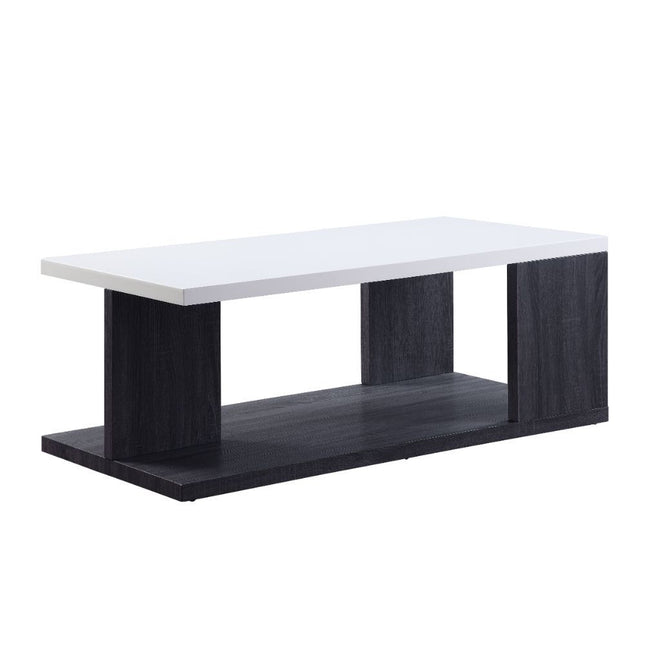 Pancho - Coffee Table - Gray & White High Gloss - Tony's Home Furnishings