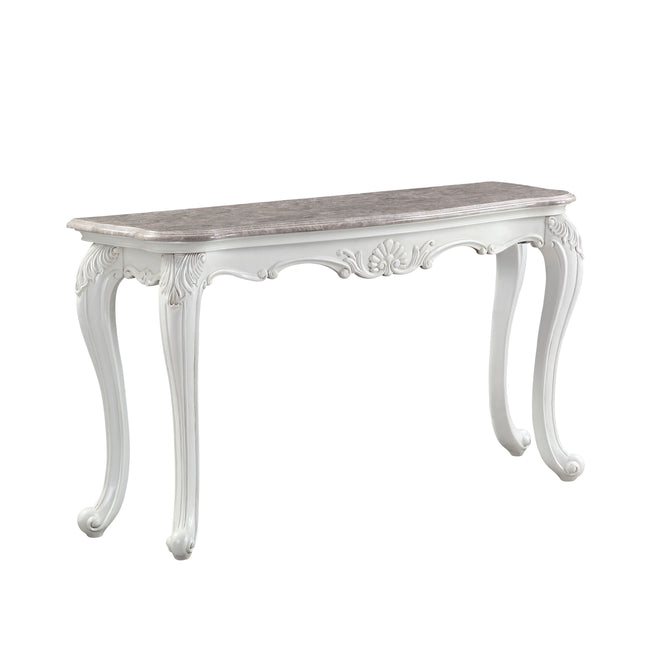 Ciddrenar - Accent Table - Marble Top & White Finish - Tony's Home Furnishings