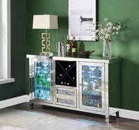 Thumbnail for Noralie - Wine Cabinet - Mirrored & Faux Diamonds - 36