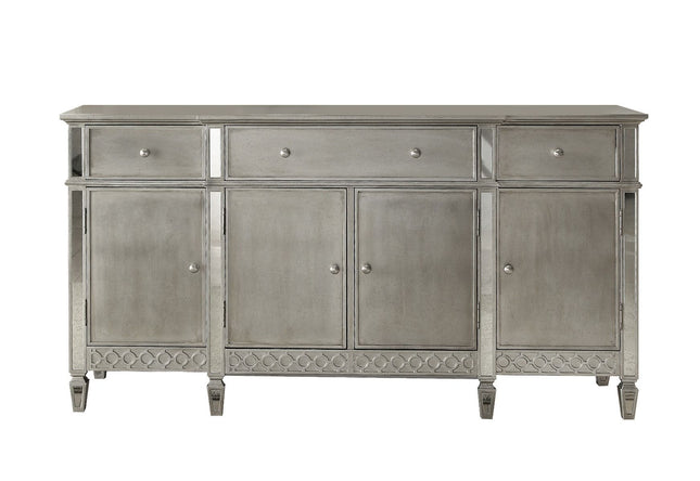 Kacela - Server - Mirrored & Antique Silver Finish - Tony's Home Furnishings