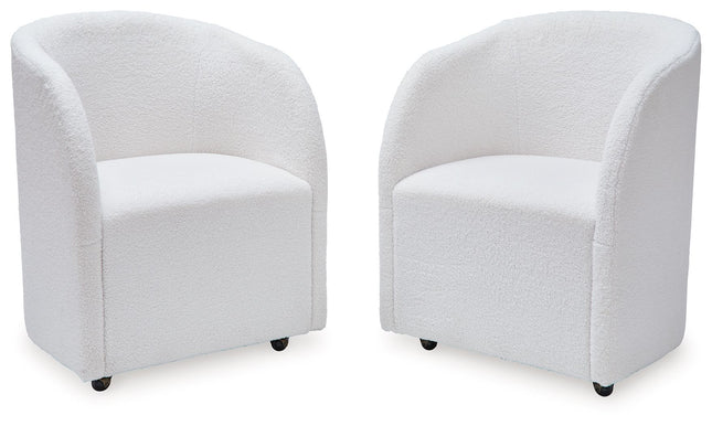 Rowanbeck - Ivory - Dining Upholstered Arm Chair (Set of 2) - Tony's Home Furnishings