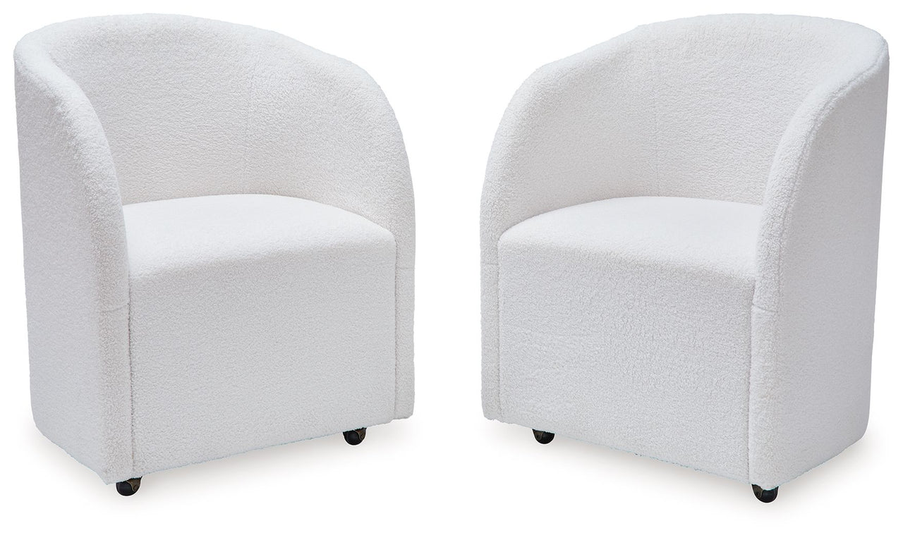 Rowanbeck - Ivory - Dining Upholstered Arm Chair (Set of 2) - Tony's Home Furnishings