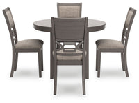 Thumbnail for Wrenning - Gray - Dining Room Table Set (Set of 5) - Tony's Home Furnishings