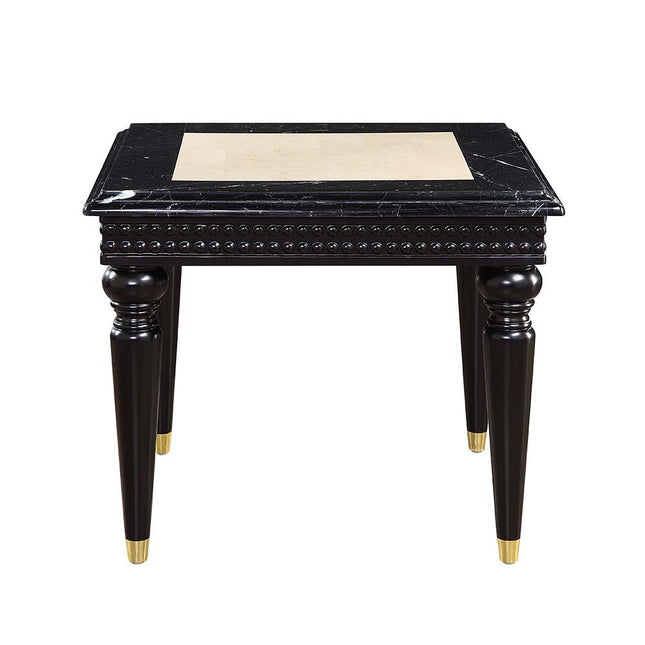 Tayden - End Table - Marble Top & Black Finish - Tony's Home Furnishings