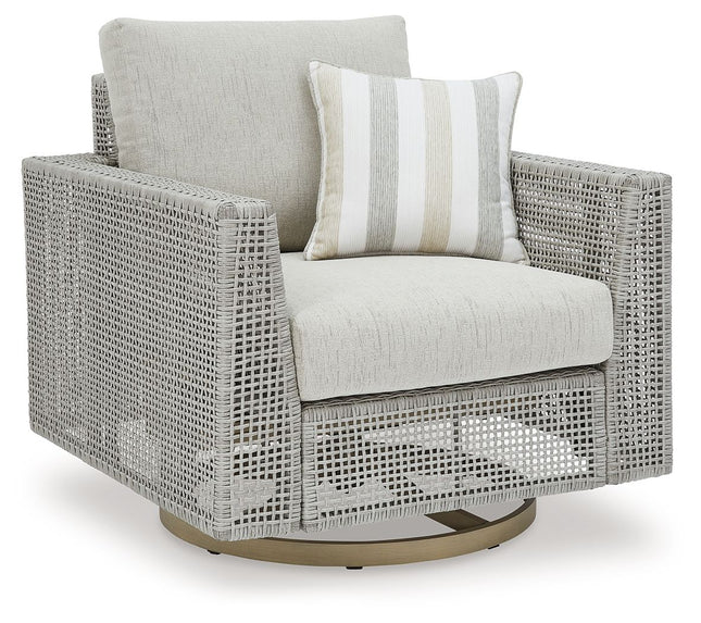 Seton Creek - Gray - Swivel Lounge With Cushion - Tony's Home Furnishings