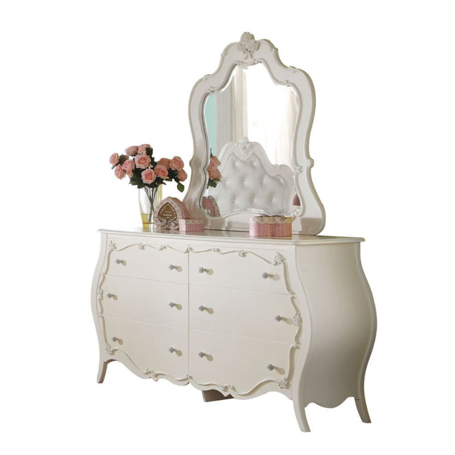 Edalene - Mirror - Pearl White - Tony's Home Furnishings