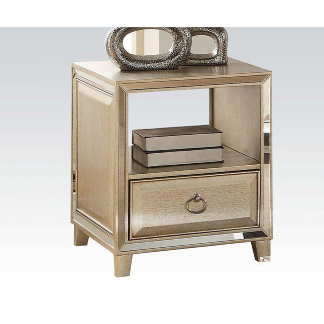 Voeville - End Table - Antique Gold - Tony's Home Furnishings