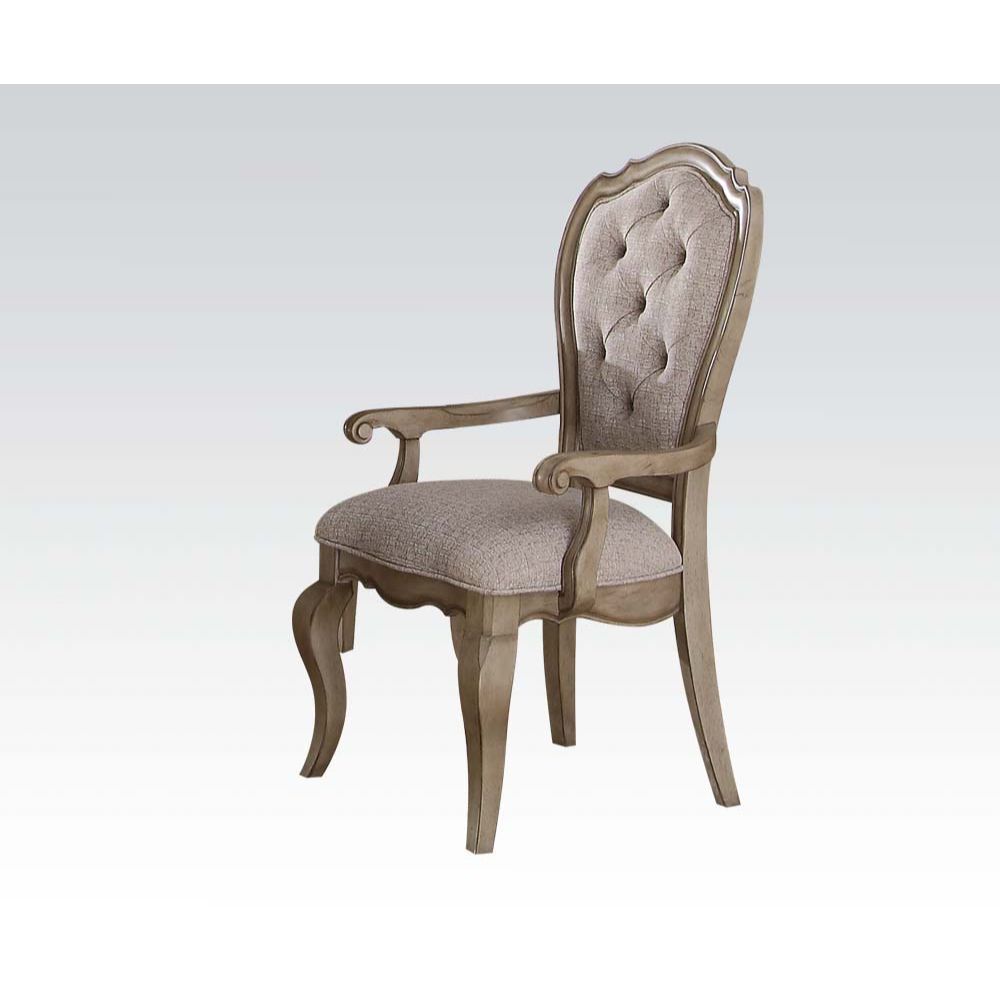 Chelmsford - Chair (Set of 2) - Beige Fabric & Antique Taupe - Tony's Home Furnishings