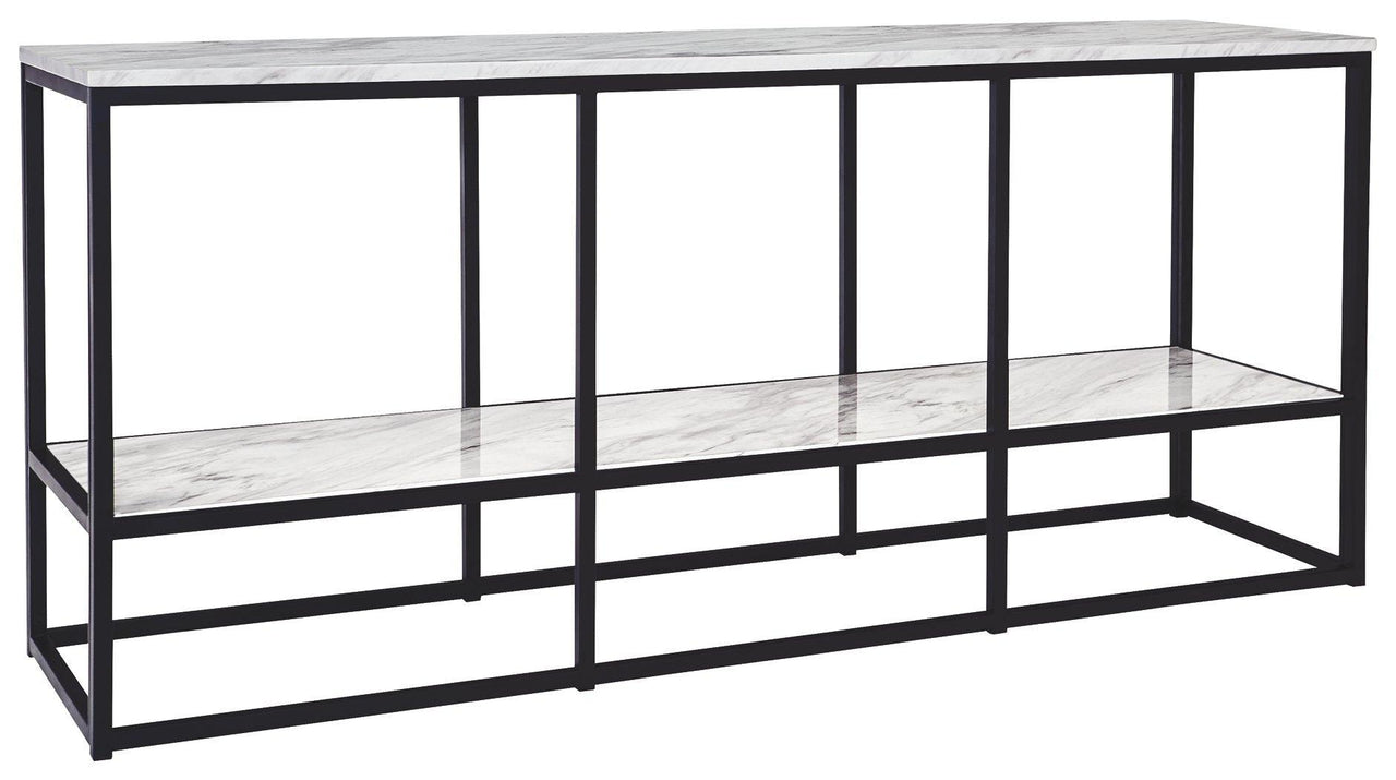 Donnesta - Gray / Black - Extra Large TV Stand Tony's Home Furnishings Furniture. Beds. Dressers. Sofas.
