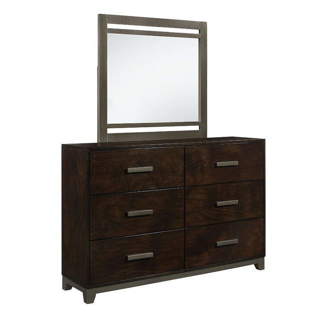 Charleen - Mirror - Walnut - Tony's Home Furnishings