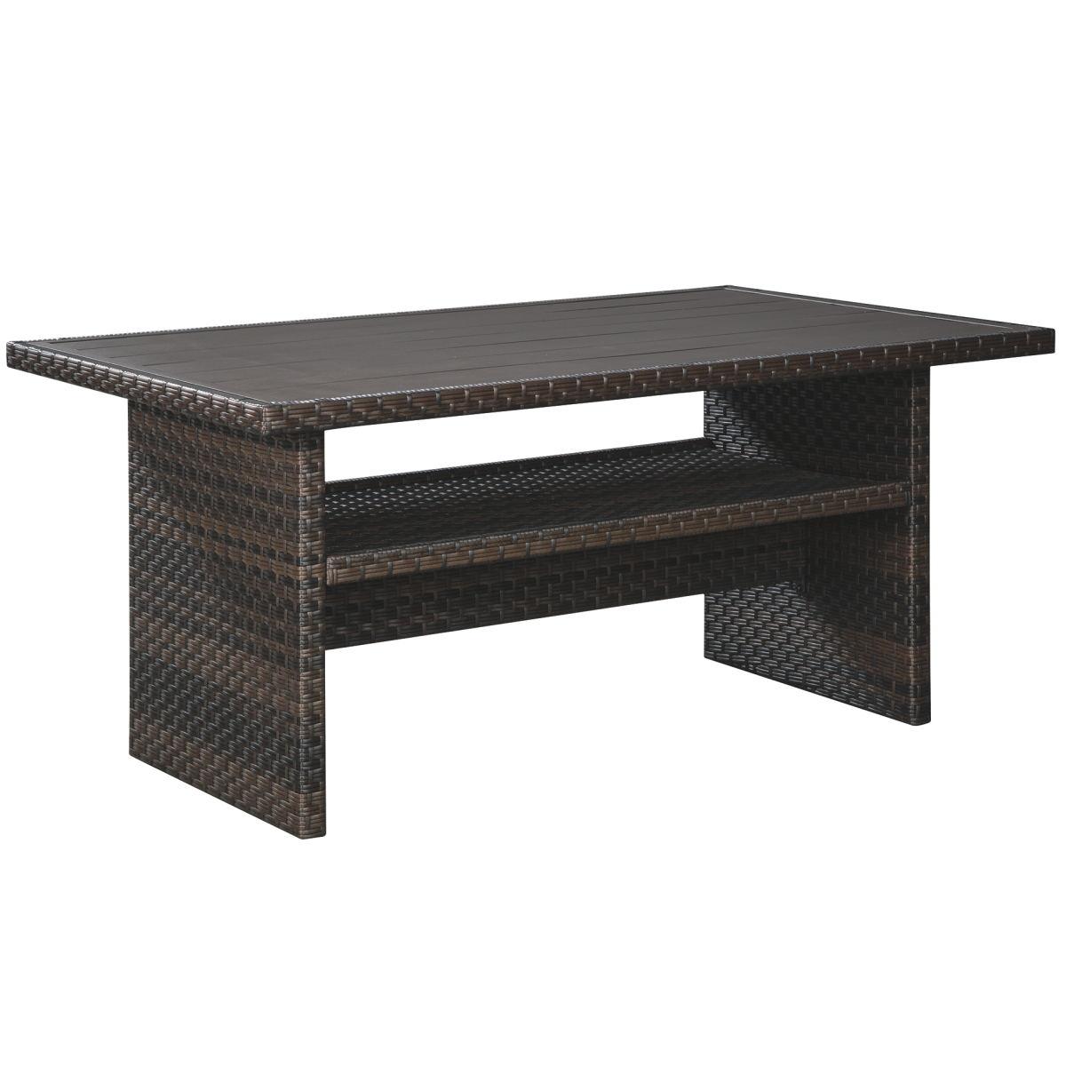 Easy - Dark Brown / Beige - Rect Multi-use Table Tony's Home Furnishings Furniture. Beds. Dressers. Sofas.