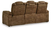 Thumbnail for Wolfridge - Brindle - 2 Pc. - Power Reclining Sofa, Power Reclining Loveseat With Console - Tony's Home Furnishings