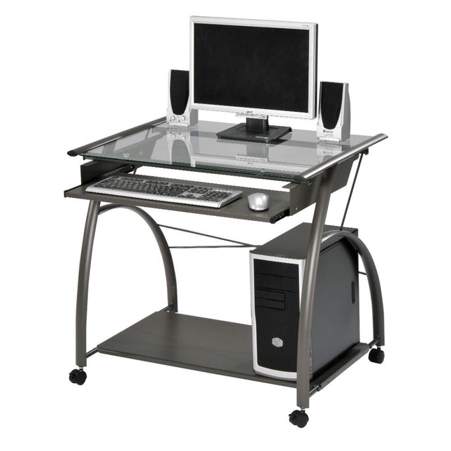 Vincent - Computer Desk - Dark Gray - 32" - Tony's Home Furnishings