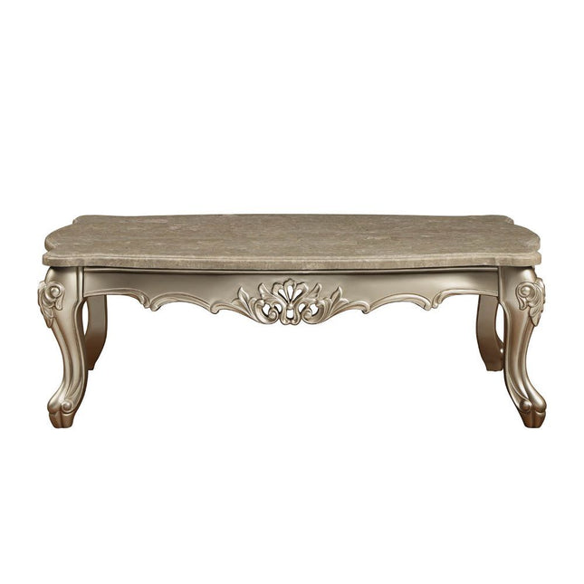 Ranita - Coffee Table - Marble & Champagne - Tony's Home Furnishings