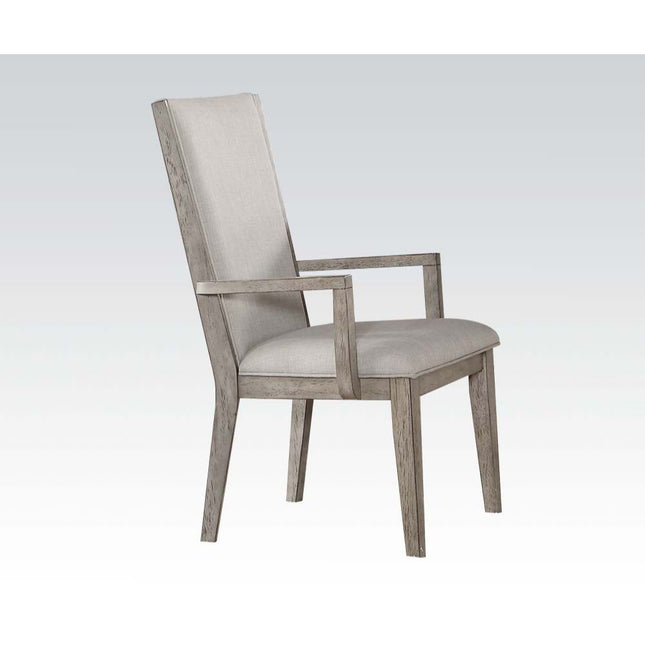 Rocky - Chair (Set of 2) - Fabric & Gray Oak - Tony's Home Furnishings