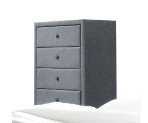 Saveria - Chest - 2-Tone Gray PU - Tony's Home Furnishings