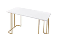 Thumbnail for Estie - Writing Desk - White & Gold Finish - Tony's Home Furnishings