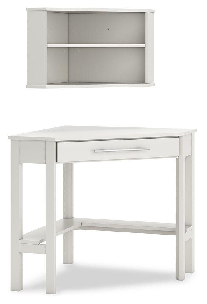 Grannen - White - Corner Desk, Bookcase Tony's Home Furnishings Furniture. Beds. Dressers. Sofas.