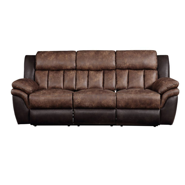 Jaylen - Sofa - Toffee & Espresso Polished Microfiber - Tony's Home Furnishings