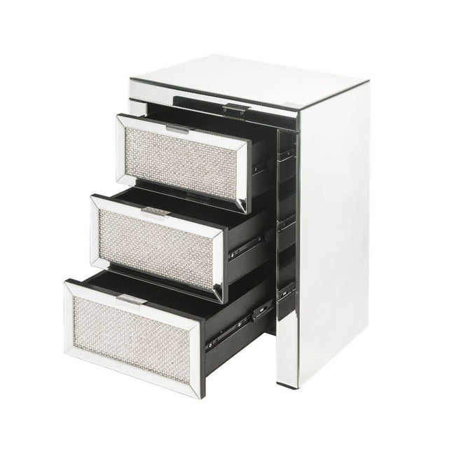 Lavina - Accent Table - Mirrored & Faux Diamonds - Tony's Home Furnishings