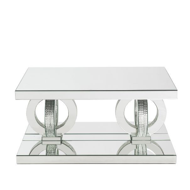 Ornat - Coffee Table - Mirrored & Faux Diamonds - Tony's Home Furnishings