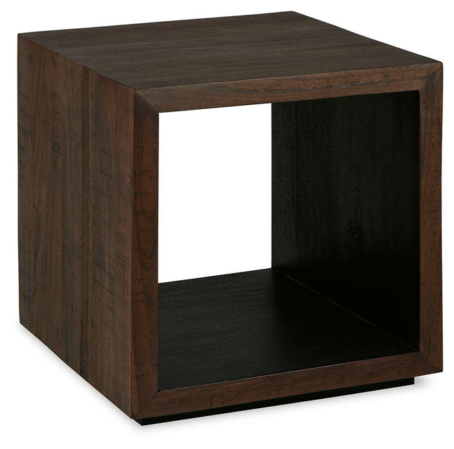 Hensington - Brown / Black - Square End Table Signature Design by Ashley® 