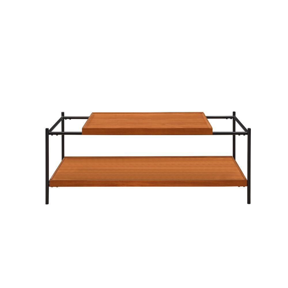 Oaken - Coffee Table - Honey Oak & Black - Tony's Home Furnishings