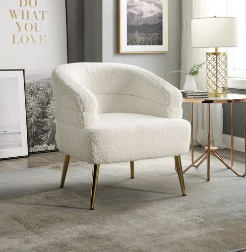 Trezona - Accent Chair - White - Tony's Home Furnishings