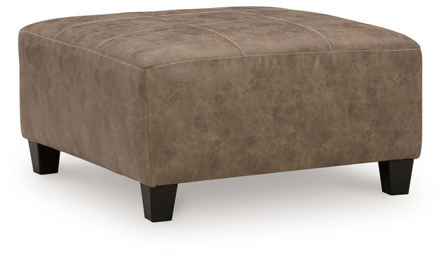 Navi - Fossil - Oversized Accent Ottoman - Tony's Home Furnishings