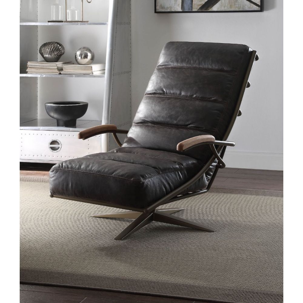 Ekin - Accent Chair - Morocco Top Grain Leather - Tony's Home Furnishings
