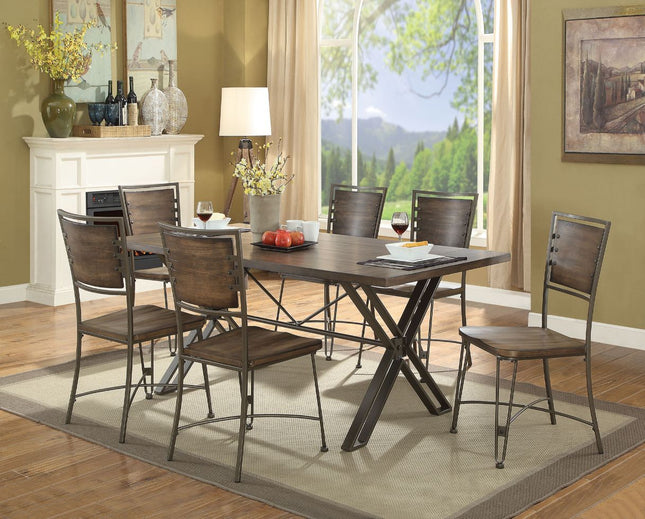 Jodoc - Dining Table - Walnut & Gunmetal - Tony's Home Furnishings