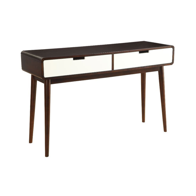 Christa - Accent Table - Espresso & White - Tony's Home Furnishings