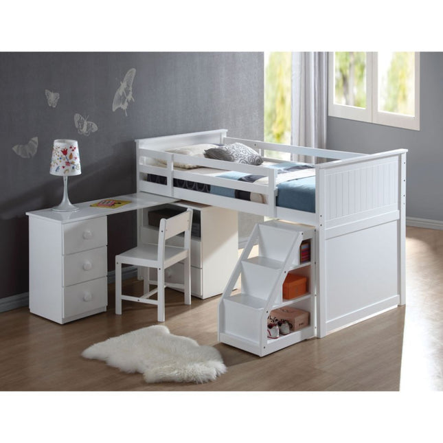 Wyatt - Loft Bed - White - Tony's Home Furnishings