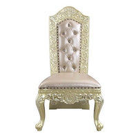 Thumbnail for Vatican - Side Chair (Set of 2) - PU & Champagne Silver Finish - Tony's Home Furnishings
