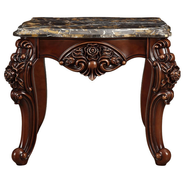 Forsythia - End Table - Marble & Walnut - Tony's Home Furnishings