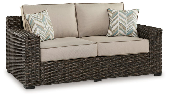 Coastline Bay - Brown - Loveseat W/Cushion Signature Design by Ashley® 