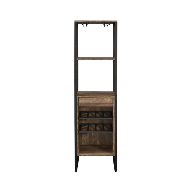 Narik - Wine Cabinet - Weathered Oak - Tony's Home Furnishings