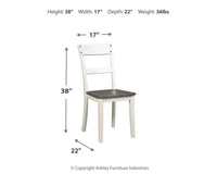 Thumbnail for Nelling - White / Brown / Beige - Dining Room Side Chair (Set of 2) - Tony's Home Furnishings