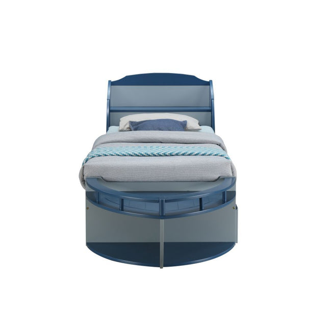 Neptune II - Twin Bed - Gray & Navy - Tony's Home Furnishings