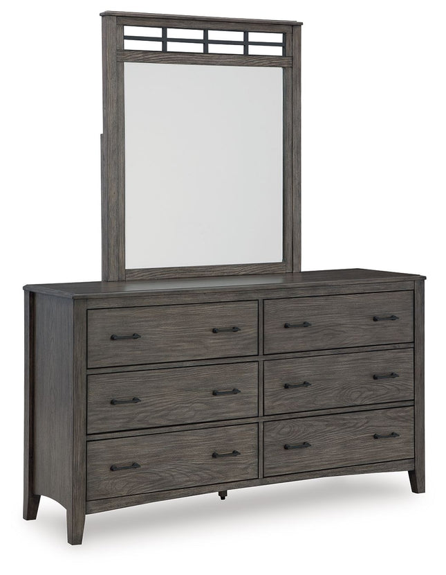 Montillan - Grayish Brown - Dresser And Mirror - Tony's Home Furnishings