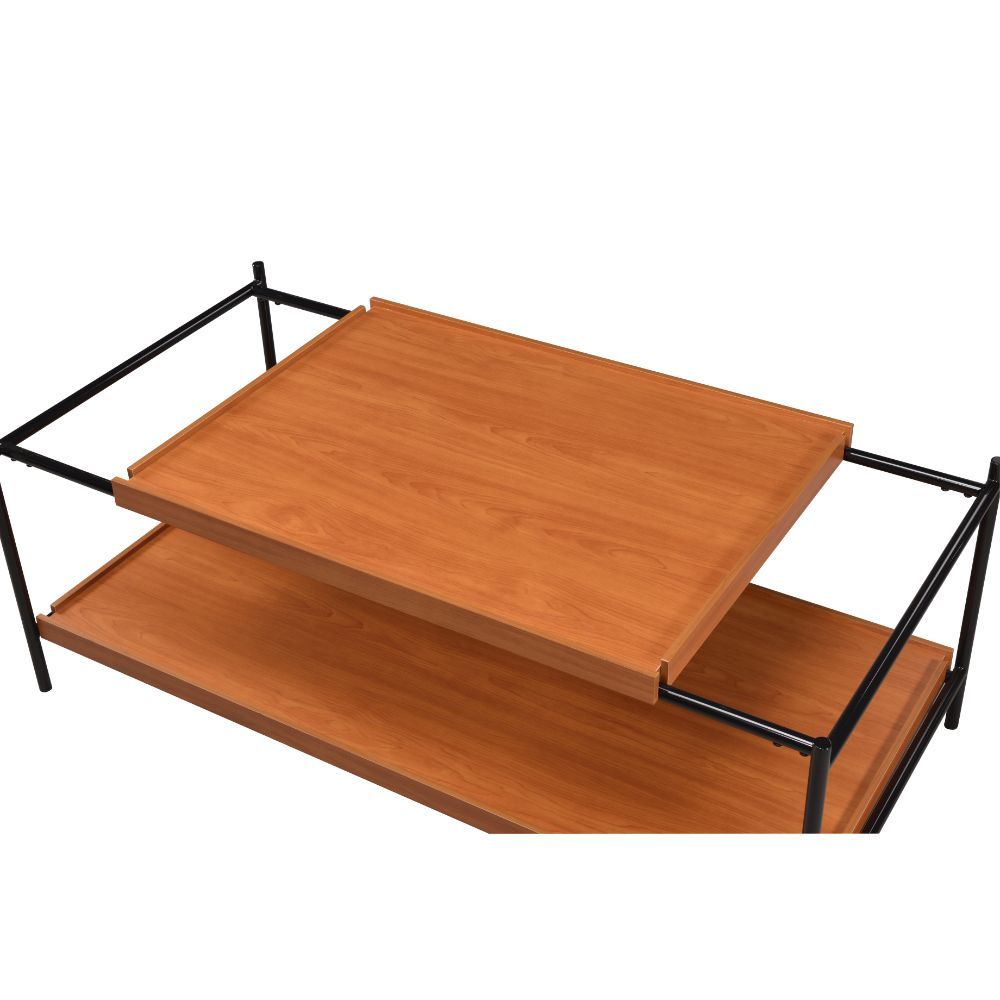 Oaken - Coffee Table - Honey Oak & Black - Tony's Home Furnishings