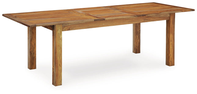 Dressonni - Brown - Rectangular Dining Room Butterfly Extension Table - Tony's Home Furnishings