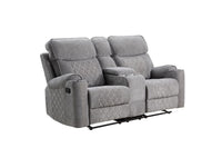 Thumbnail for Aulada - Motion Loveseat w/Console and USB Port - Tony's Home Furnishings