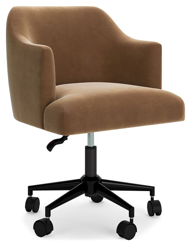 Austanny - Warm Brown - Home Office Desk Chair - Tony's Home Furnishings