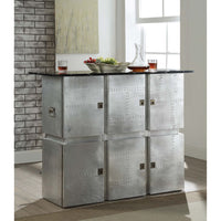 Thumbnail for Brancaster - Bar Table - Marble & Aluminum - Tony's Home Furnishings
