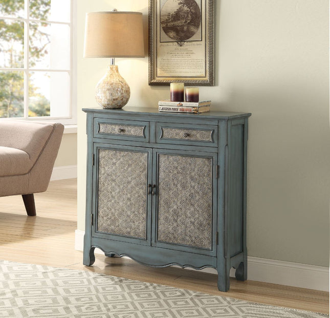 Winchell - Accent Table - Antique Blue - 35" - Tony's Home Furnishings