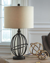 Thumbnail for Manasa - Dark Brown - Metal Table Lamp Tony's Home Furnishings Furniture. Beds. Dressers. Sofas.