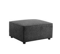 Silvester - Ottoman - Gray Fabric - Tony's Home Furnishings