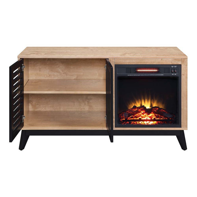 Gamaliel - Fireplace - Oak & Espresso Finish - 26" - Tony's Home Furnishings